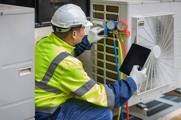 Professional Air Duct Cleaning technician working in Elizabethtown, PA